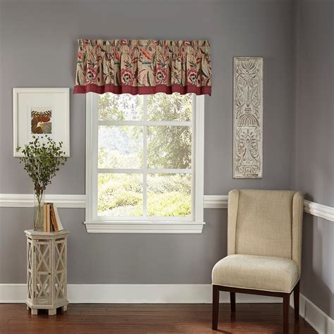 This timeless valance features blush floral on a striking blue ground. . Waverly valances